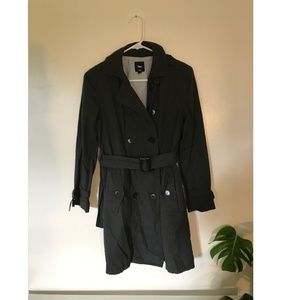 GAP Factory charcoal grey trench coat